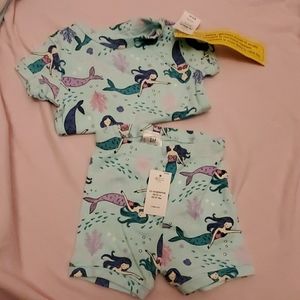 Baby Gap Pajama Set mermaids NWT